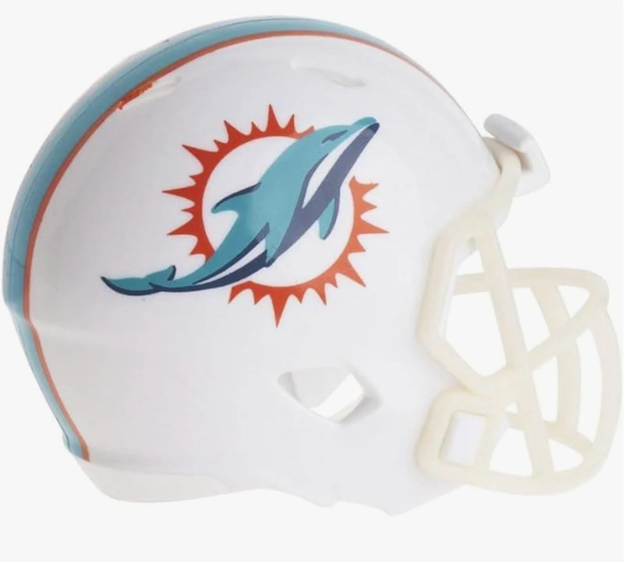 Miami Dolphins NFL Riddell Speed Pocket PRO Micro/Pocket-Size/Mini Football Helmet - Image 2