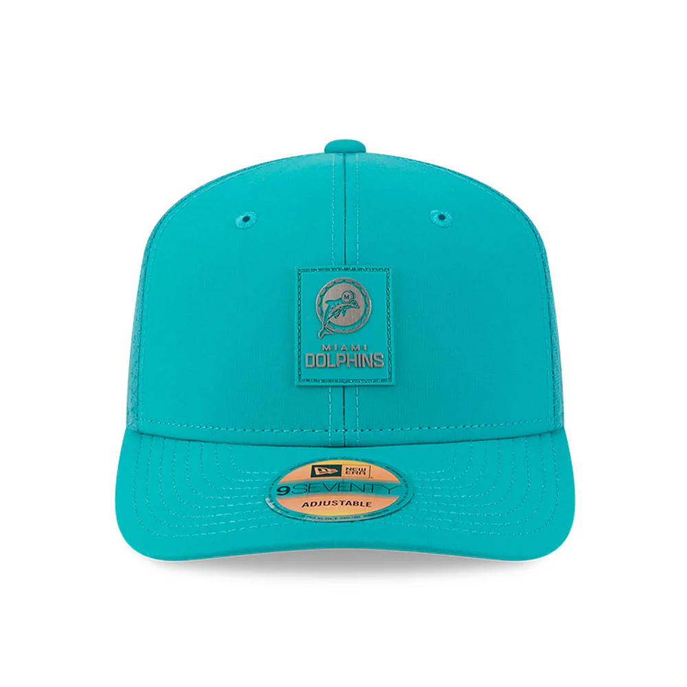 Miami Dolphins Retro New Era 9Seventy 2025 NFL Sideline Performance Collection Snapback Adjustable Hat - Image 2