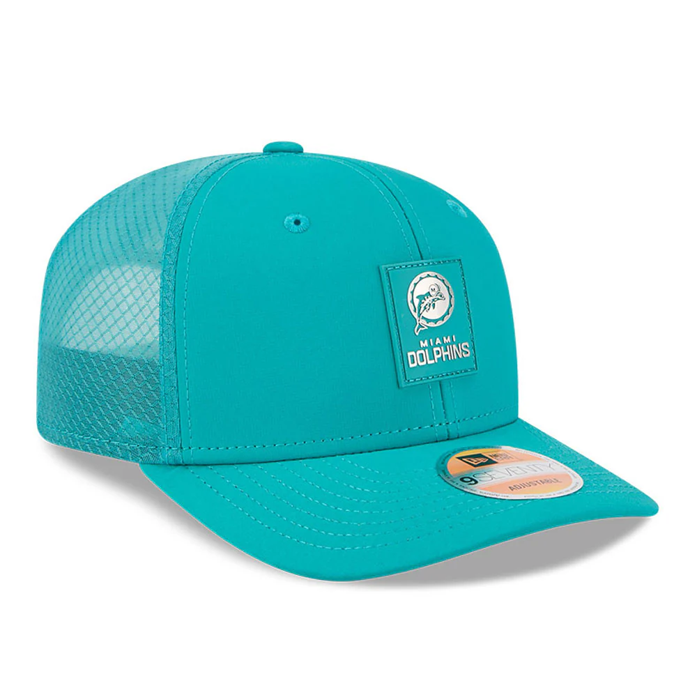 Miami Dolphins Retro New Era 9Seventy 2025 NFL Sideline Performance Collection Snapback Adjustable Hat - Image 3