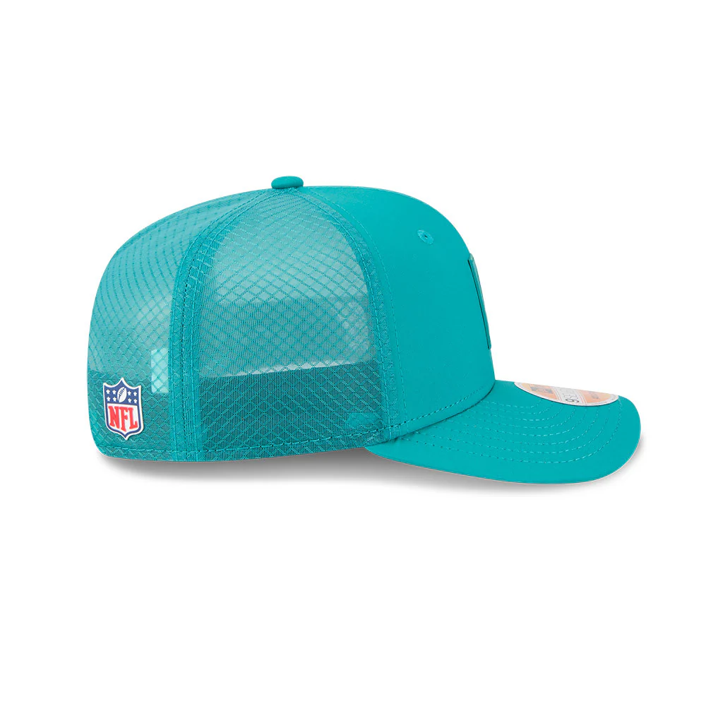 Miami Dolphins Retro New Era 9Seventy 2025 NFL Sideline Performance Collection Snapback Adjustable Hat - Image 5