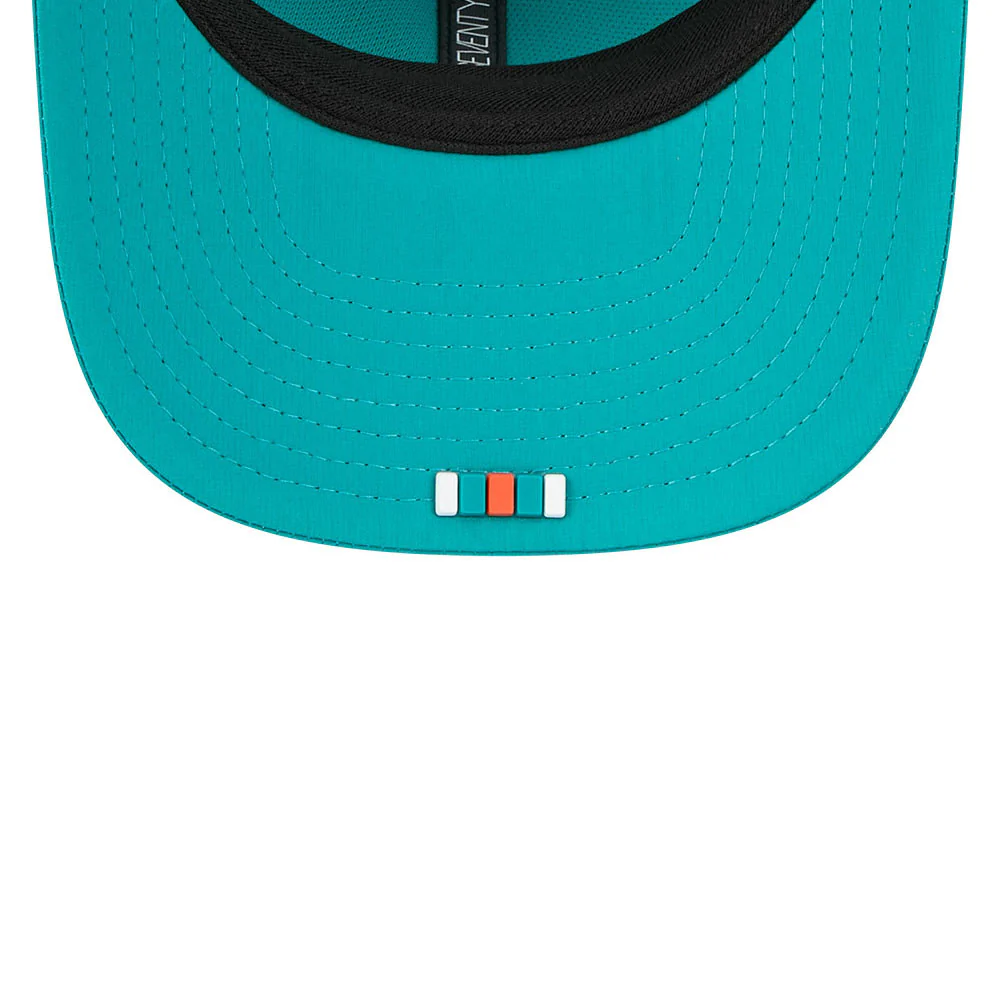 Miami Dolphins Retro New Era 9Seventy 2025 NFL Sideline Performance Collection Snapback Adjustable Hat - Image 6