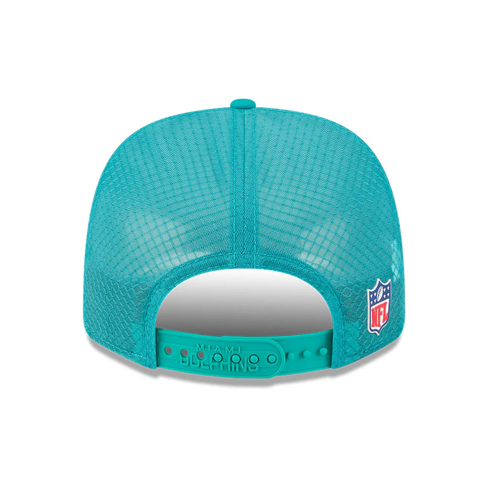 Miami Dolphins Retro New Era 9Seventy 2025 NFL Sideline Performance Collection Snapback Adjustable Hat - Image 7