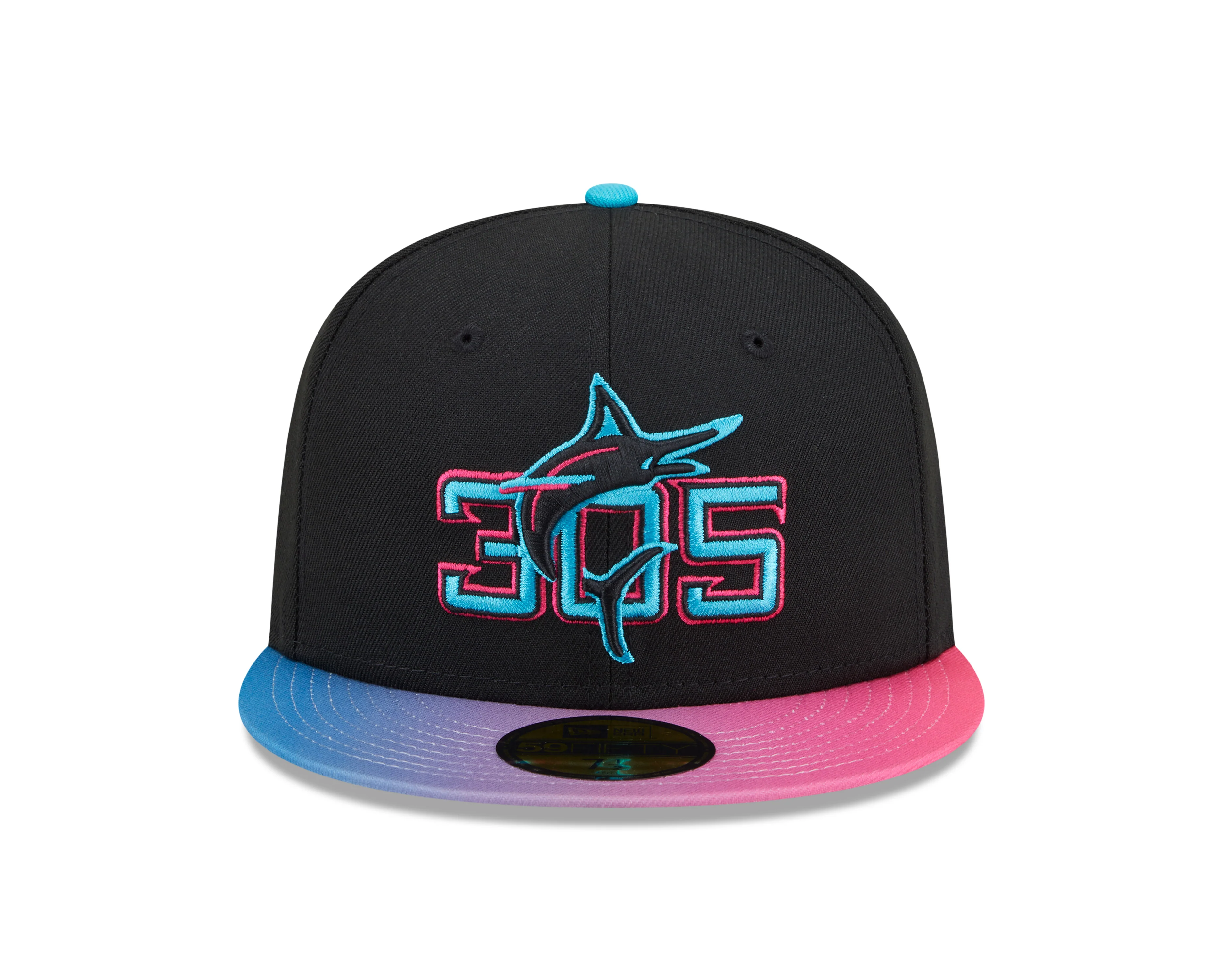 Miami Marlins New Era 2025 City Connect Authentic Collection On-Field 59FIFTY Fitted Hat - Image 2