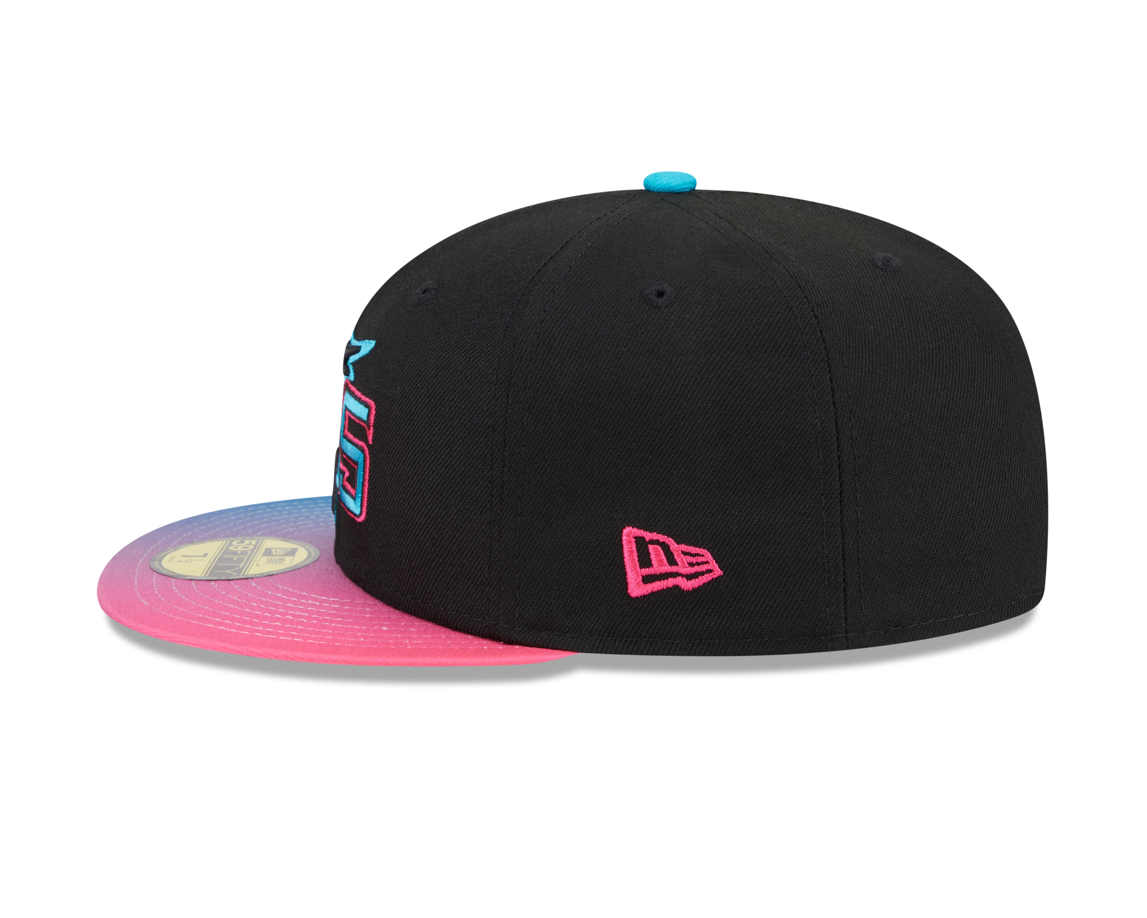 Miami Marlins New Era 2025 City Connect Authentic Collection On-Field 59FIFTY Fitted Hat - Image 4