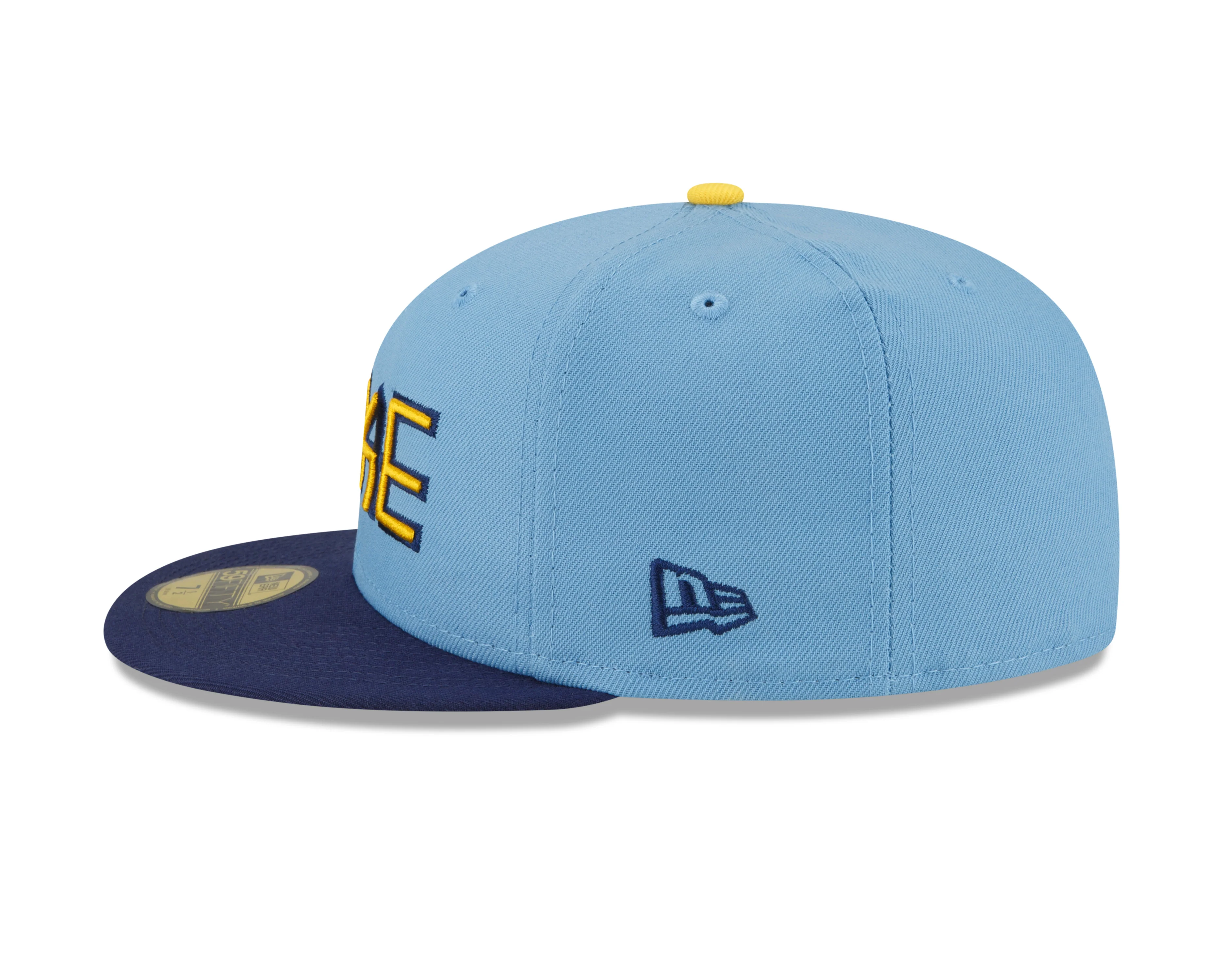 Milwaukee Brewers New Era Powder Blue 2022 City Connect Authentic Collection On-Field 59FIFTY Fitted Hat - Image 5