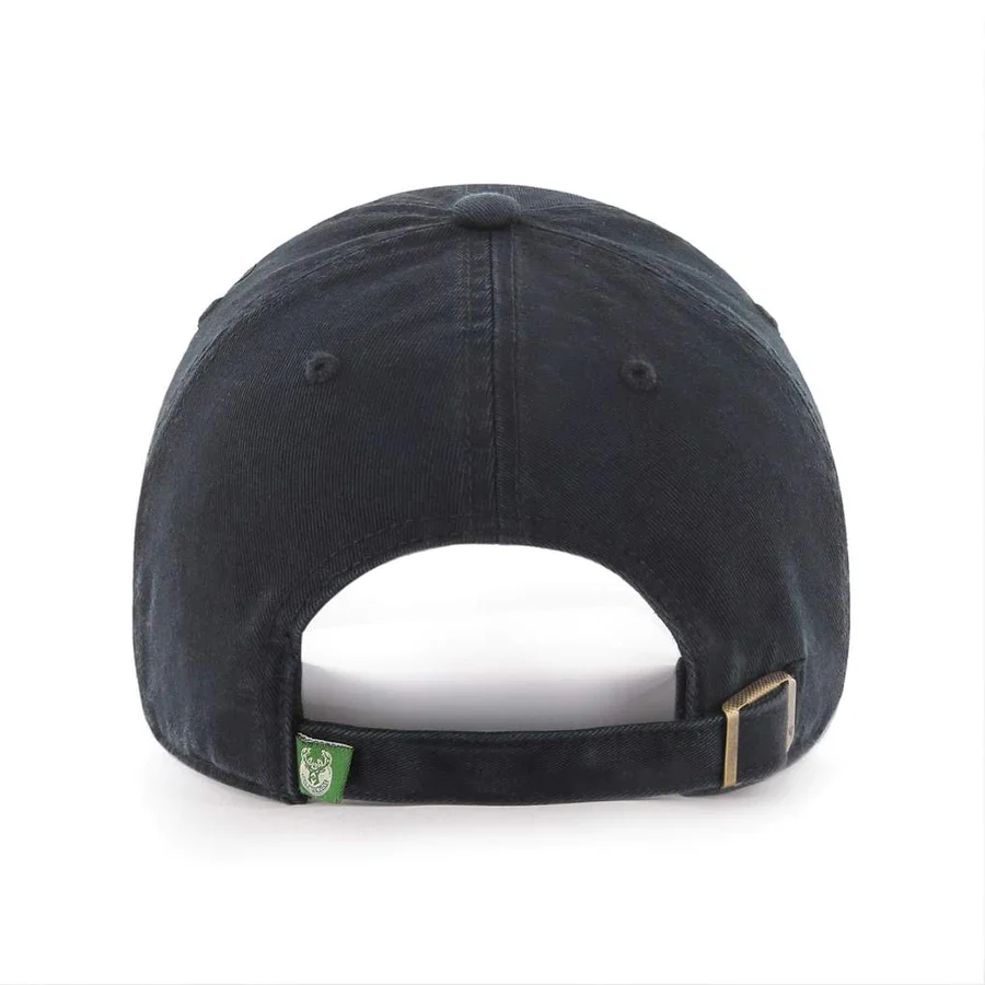 Milwaukee Bucks Black NBA 47 Brand Clean Up Adjustable Buckle Back Hat - Image 2