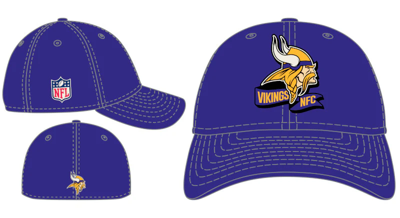 Minnesota Vikings 2022 Sideline 39THIRTY Coaches Flex Hat - Image 8