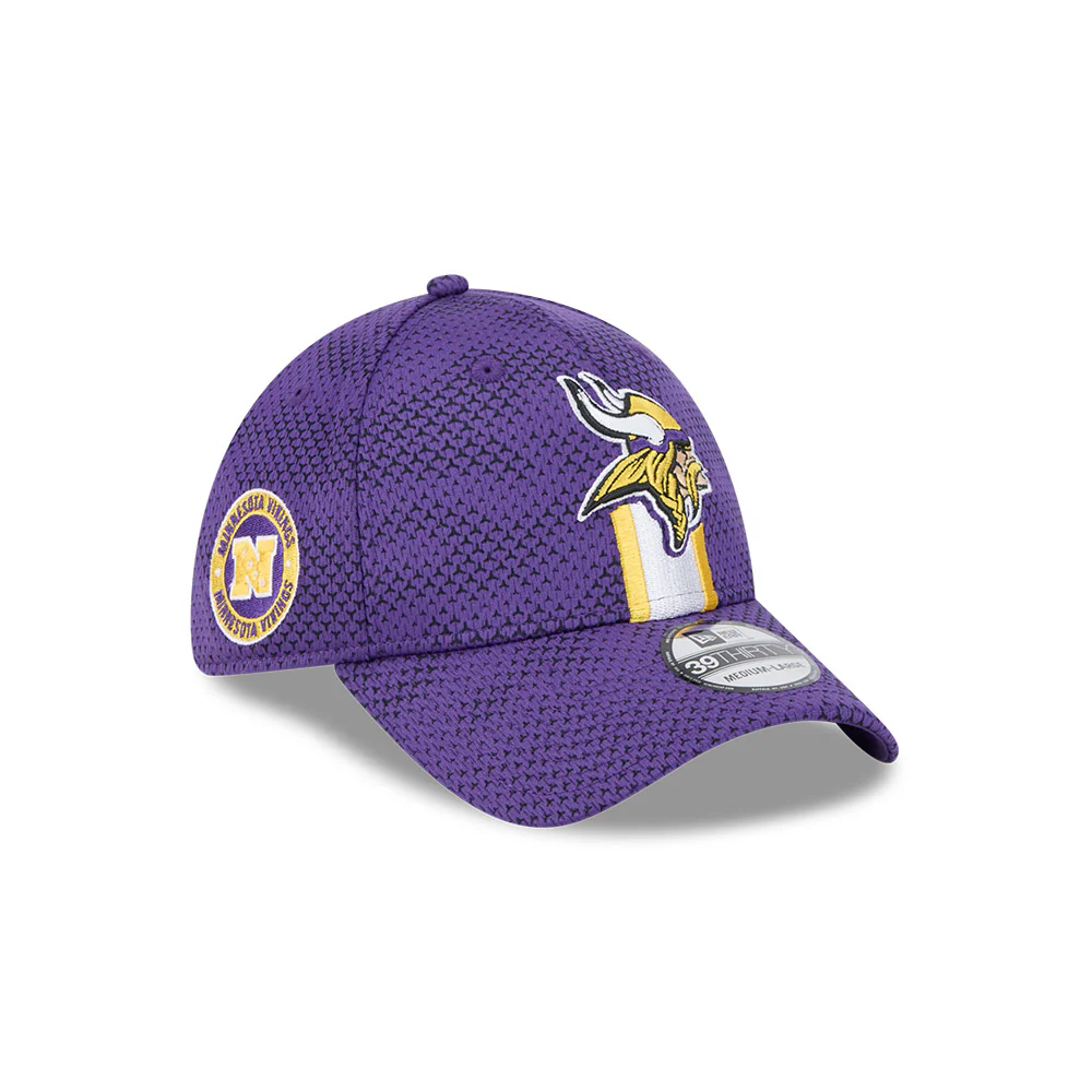 Minnesota Vikings Saints NFL 2024 Sideline New Era 39 Thirty Flex Hat - Purple - Image 8