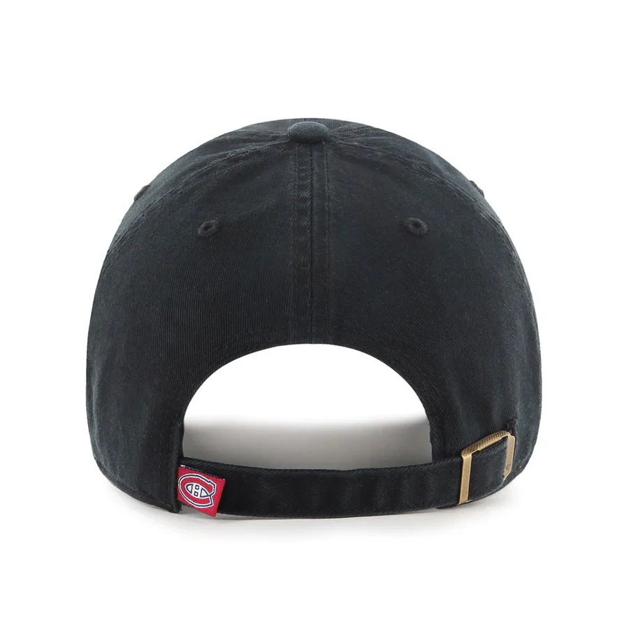 Montreal Canadiens Black On Black Clean Up '47 Brand Adjustable Hat - Image 2
