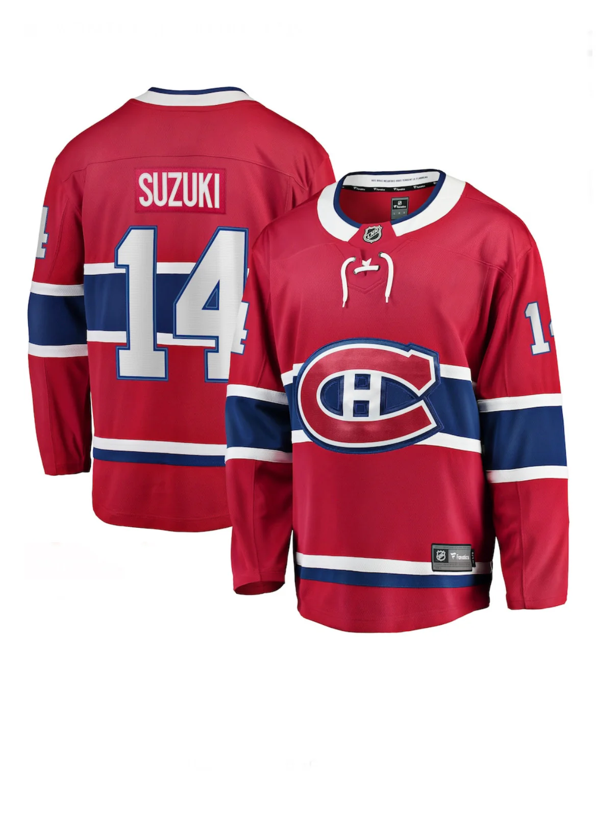 Montreal Canadiens Nick Suzuki #14 Home Fanatics Breakaway Replica Jersey