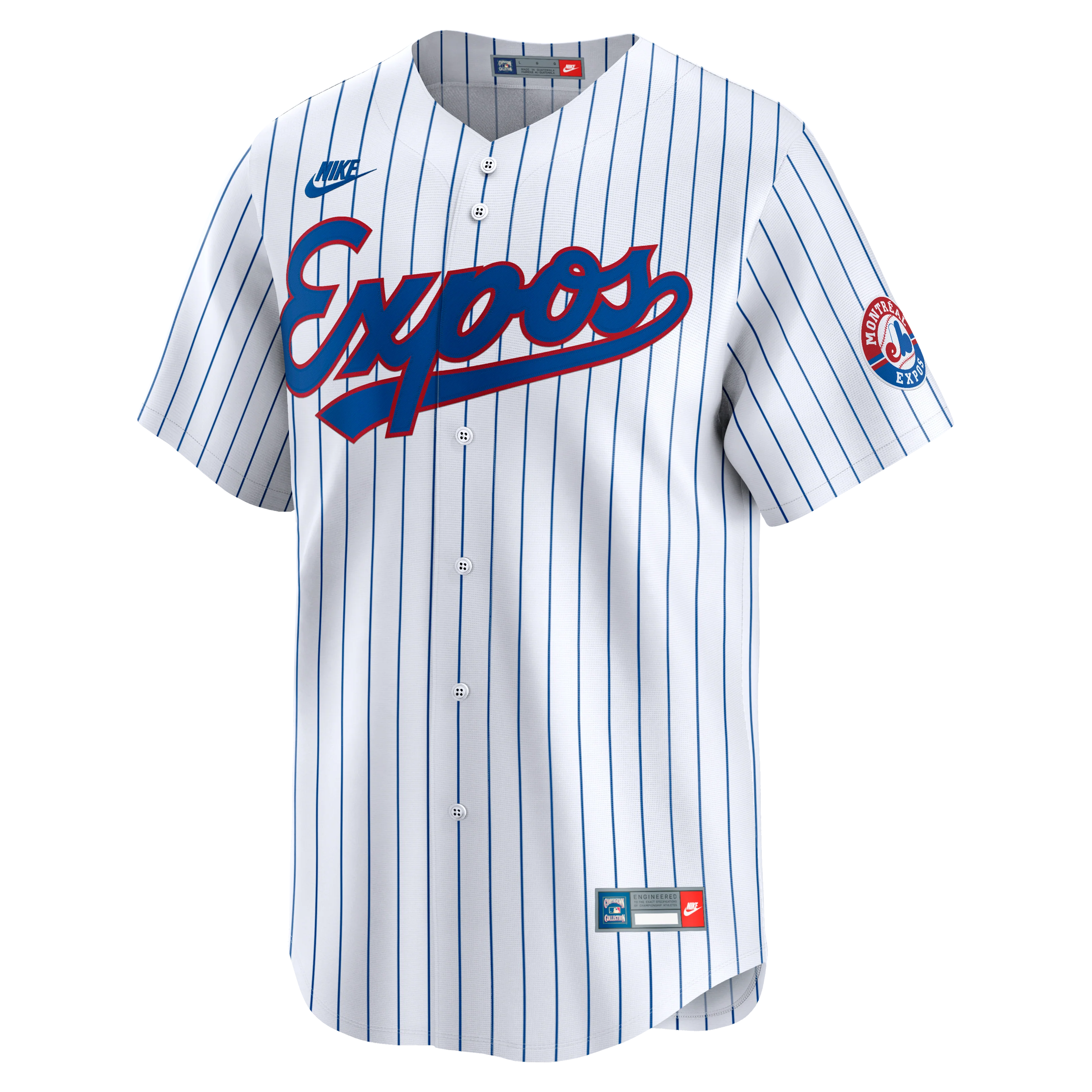 Montreal Expos Nike Cooperstown Collection Team Jersey - White - Image 3