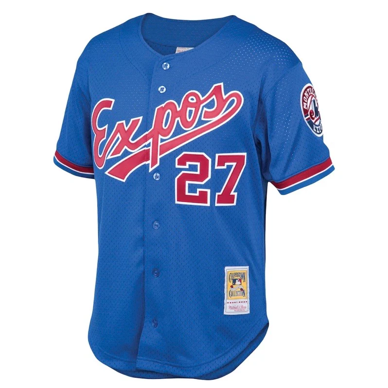 Montreal Expos Vladimir Guerrero Mitchell & Ness Cooperstown Collection Blue Batting Practice Jersey - Image 2