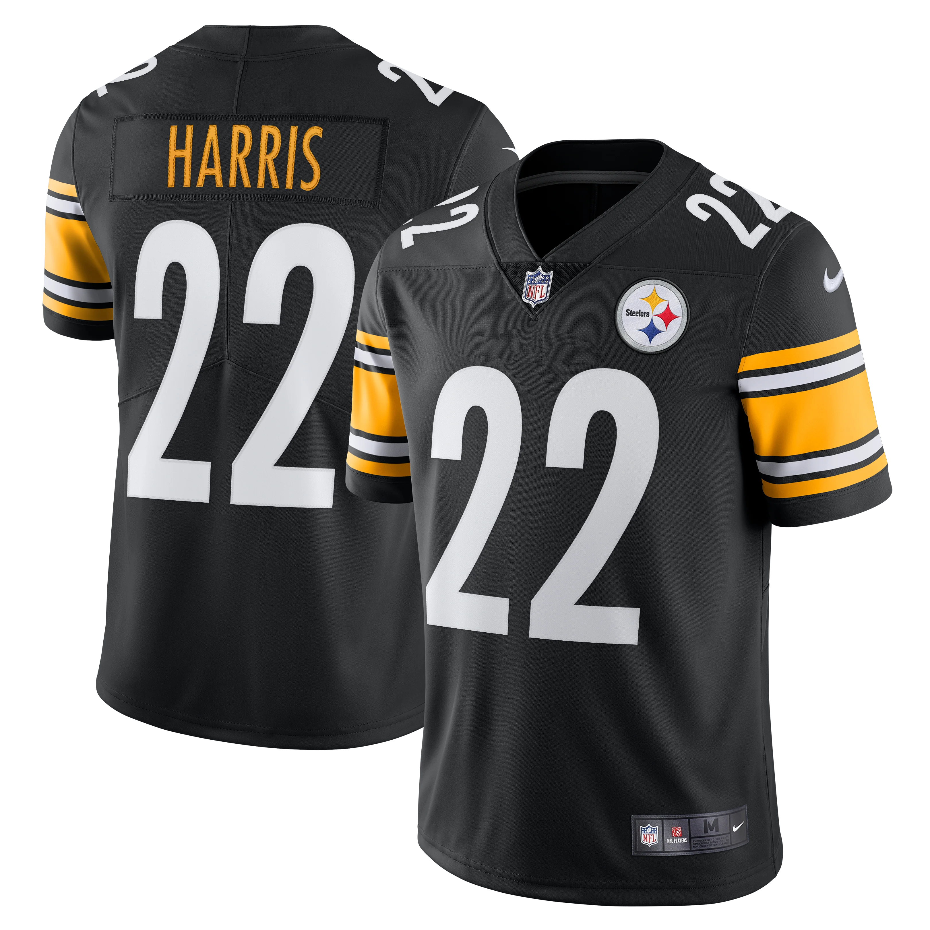 Najee Harris Pittsburgh Steelers Nike Black 2021 NFL Draft First Round Pick F.U.S.E Limited Jersey