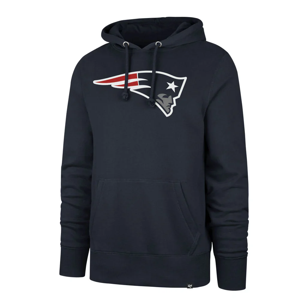 New England Patriots 47 Brand Imprint Headline Royal Hoodie