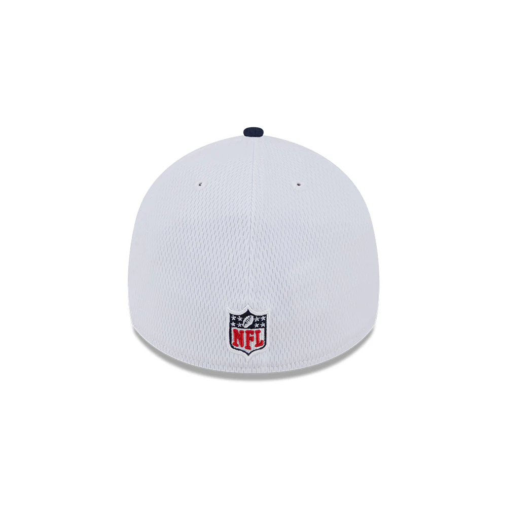 New England Patriots New Era 2023 Sideline 39THIRTY Flex Hat - White/Navy - Image 5