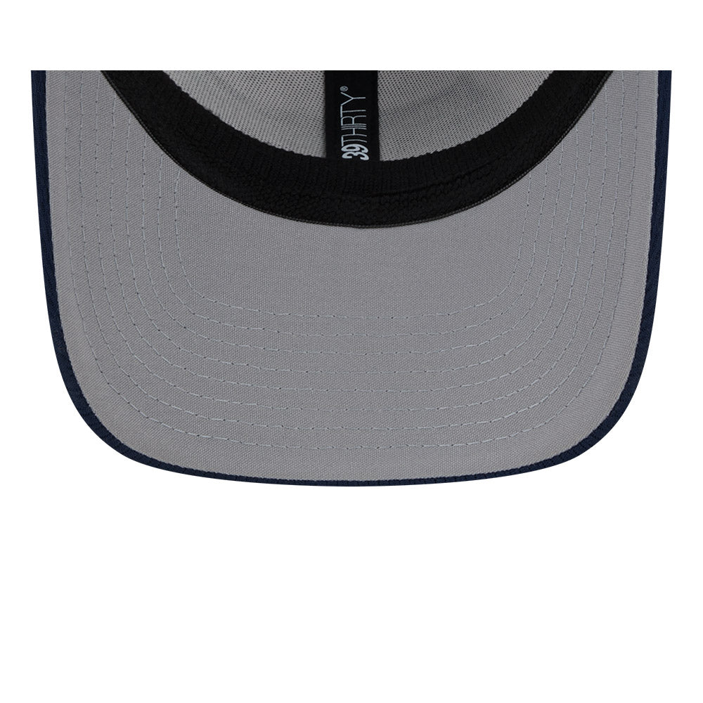 New England Patriots New Era 2023 Sideline 39THIRTY Flex Hat - White/Navy - Image 7
