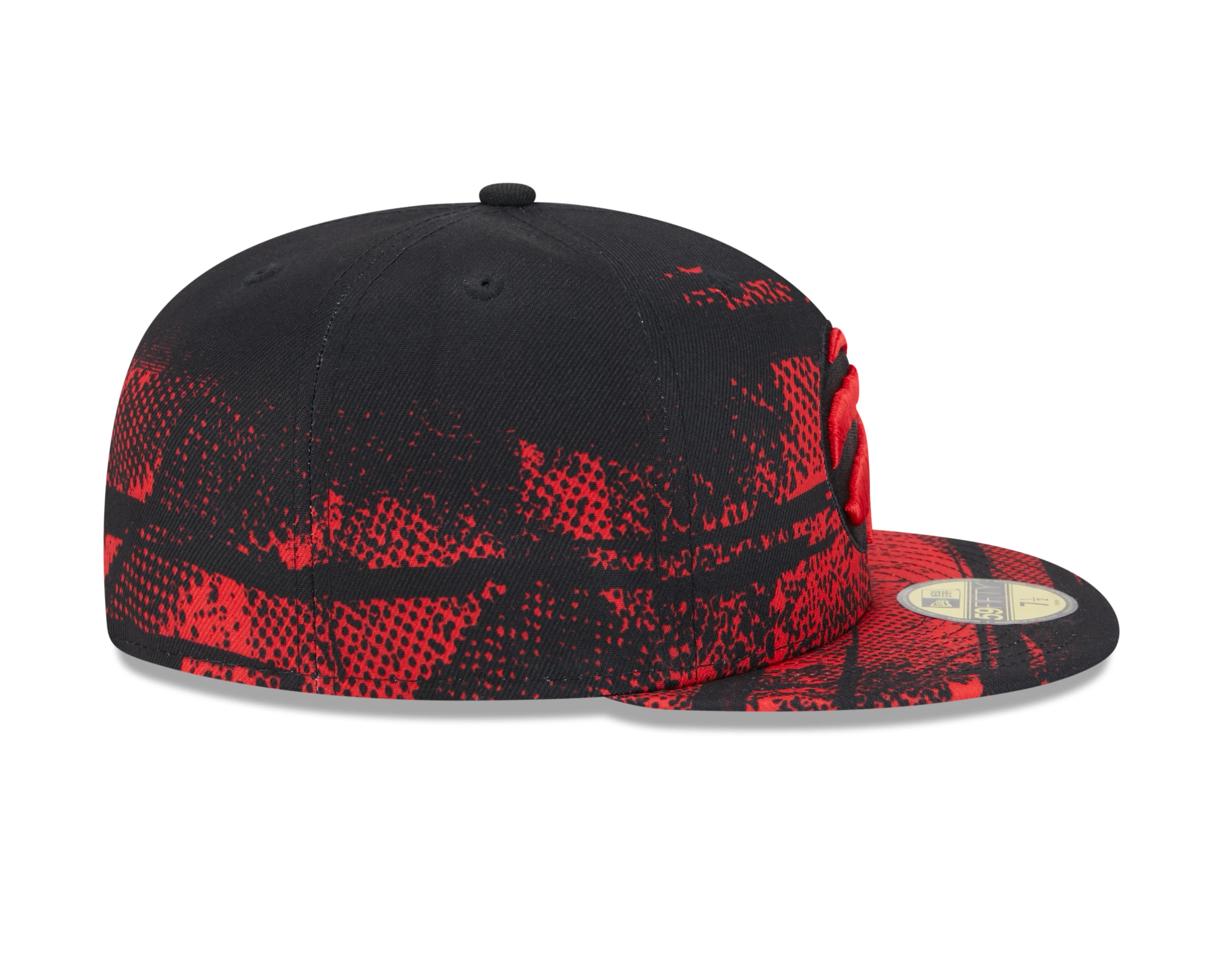 Toronto Raptors New Era Black Tip-Off 59FIFTY Hat - Image 6