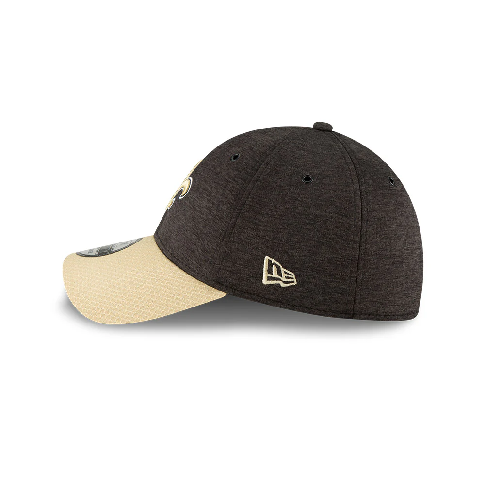 New Orleans Saints New Era 2018 On Field Sideline Home 39Thirty Flex Fit Hat - Image 4
