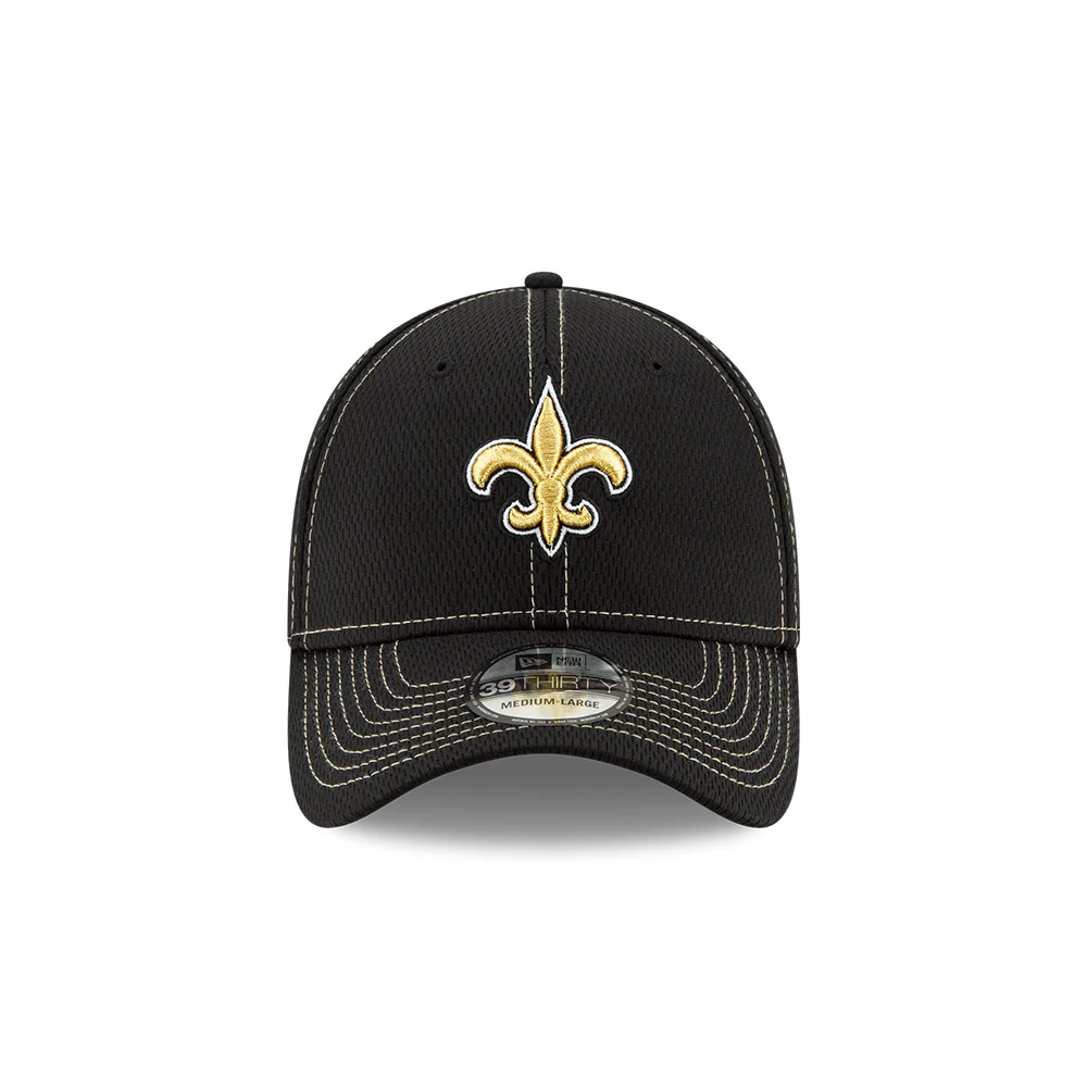 New Orleans Saints New Era 2019 On Field Sideline Home 39Thirty Flex Fit Hat - Image 2