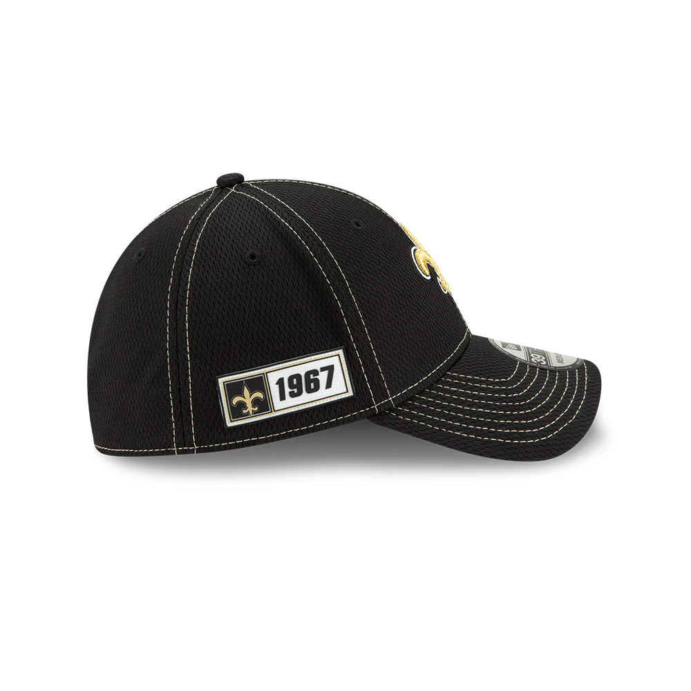 New Orleans Saints New Era 2019 On Field Sideline Home 39Thirty Flex Fit Hat - Image 3
