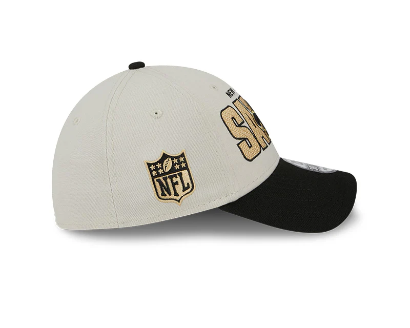 New Orleans Saints New Era 2023 NFL Draft 39THIRTY Flex Hat - Cream - Image 6