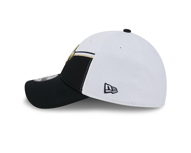 New Orleans Saints New Era 2023 Sideline 39THIRTY Flex Hat - White/Black - Image 4