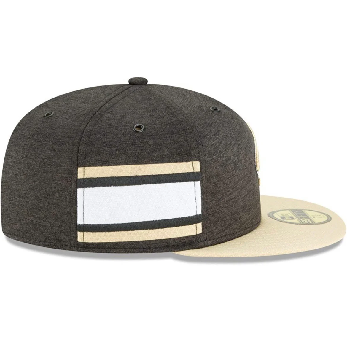 New Orleans Saints New Era Black/Gold 2018 NFL Sideline Home Official 59FIFTY Fitted Hat - Image 4