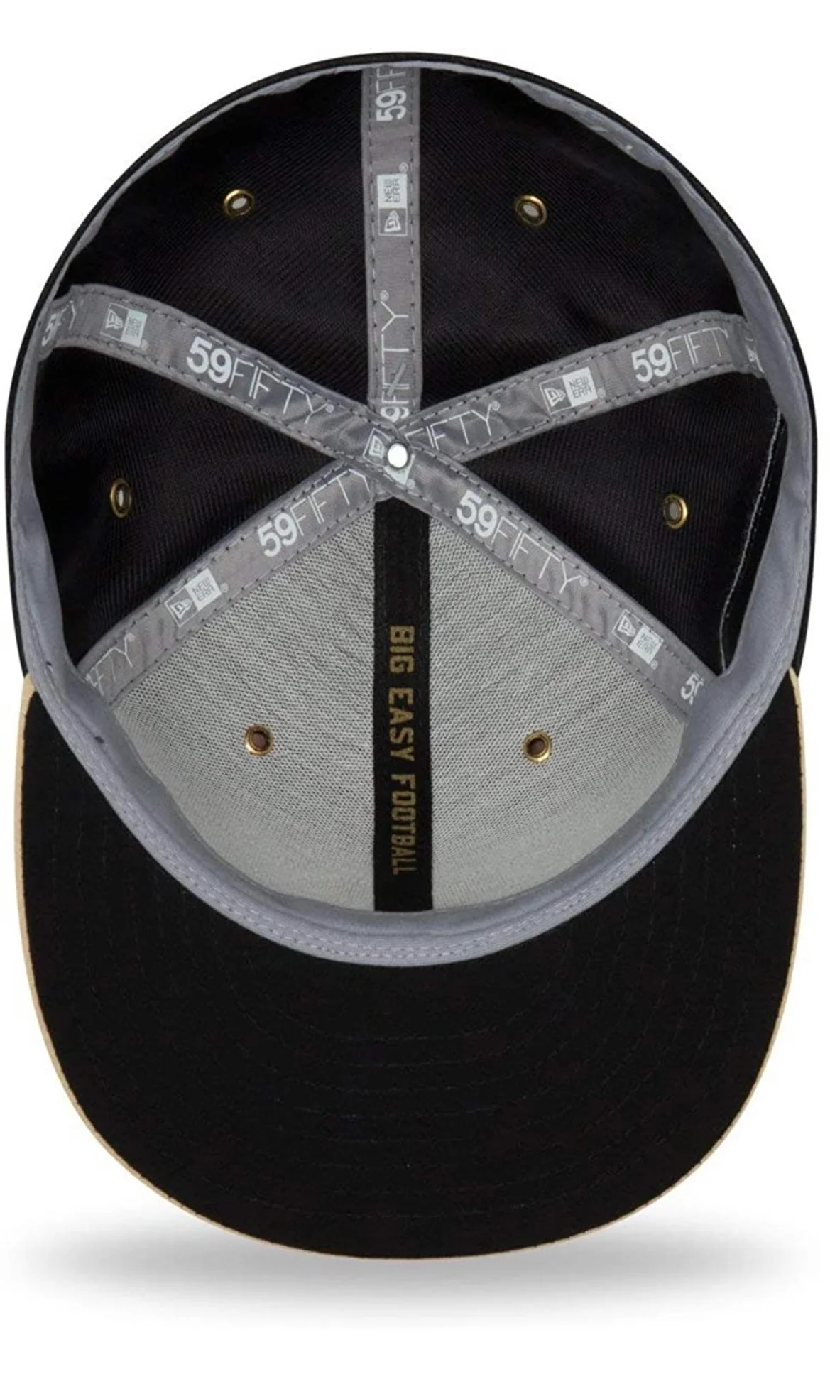 New Orleans Saints New Era Black/Gold 2018 NFL Sideline Home Official 59FIFTY Fitted Hat - Image 5