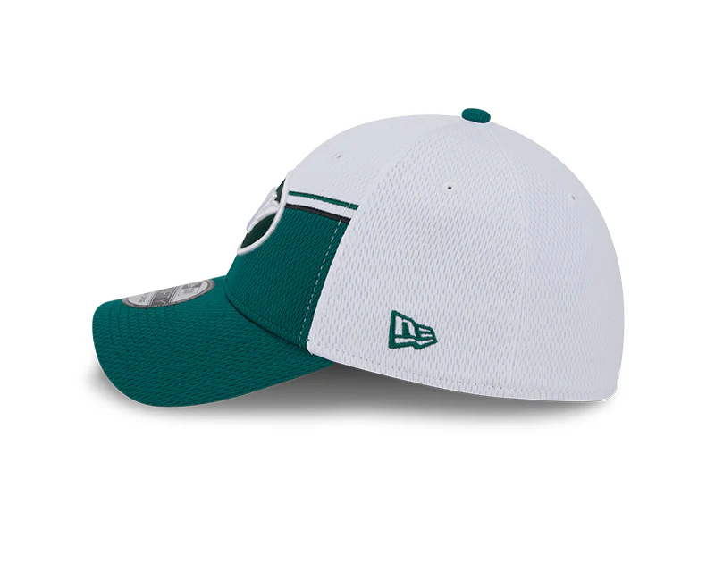 New York Jets New Era 2023 Sideline 39THIRTY Flex Hat - White/Green - Image 4