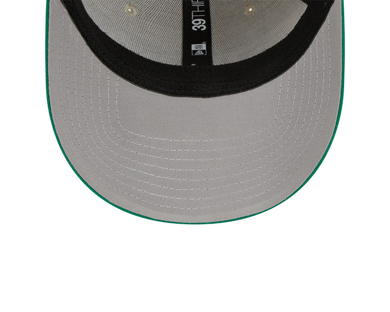 New York Jets New Era 2023 Historic Sideline 39THIRTY Flex Hat - Cream/Green - Image 7