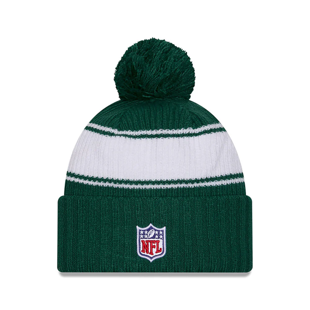 New York Jets New Era 2024 Sideline Sport Cuffed Knit Toque - Image 2