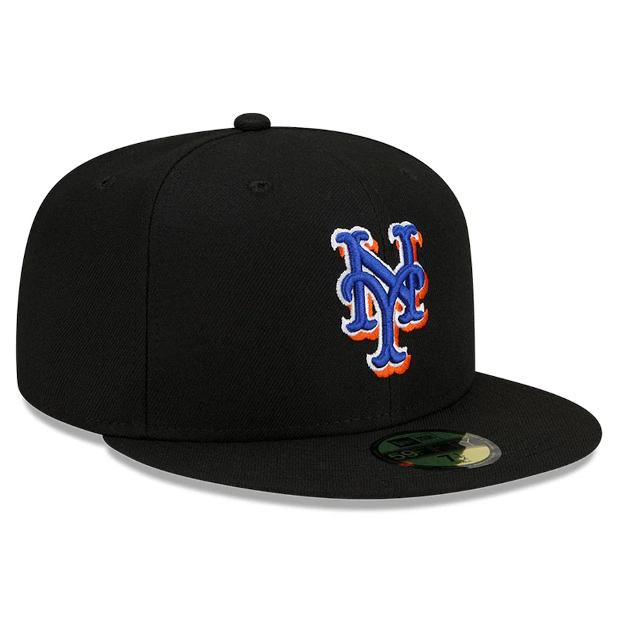 New York Mets New Era Black Alternate Authentic Collection On-Field 59FIFTY Fitted Hat - Image 4