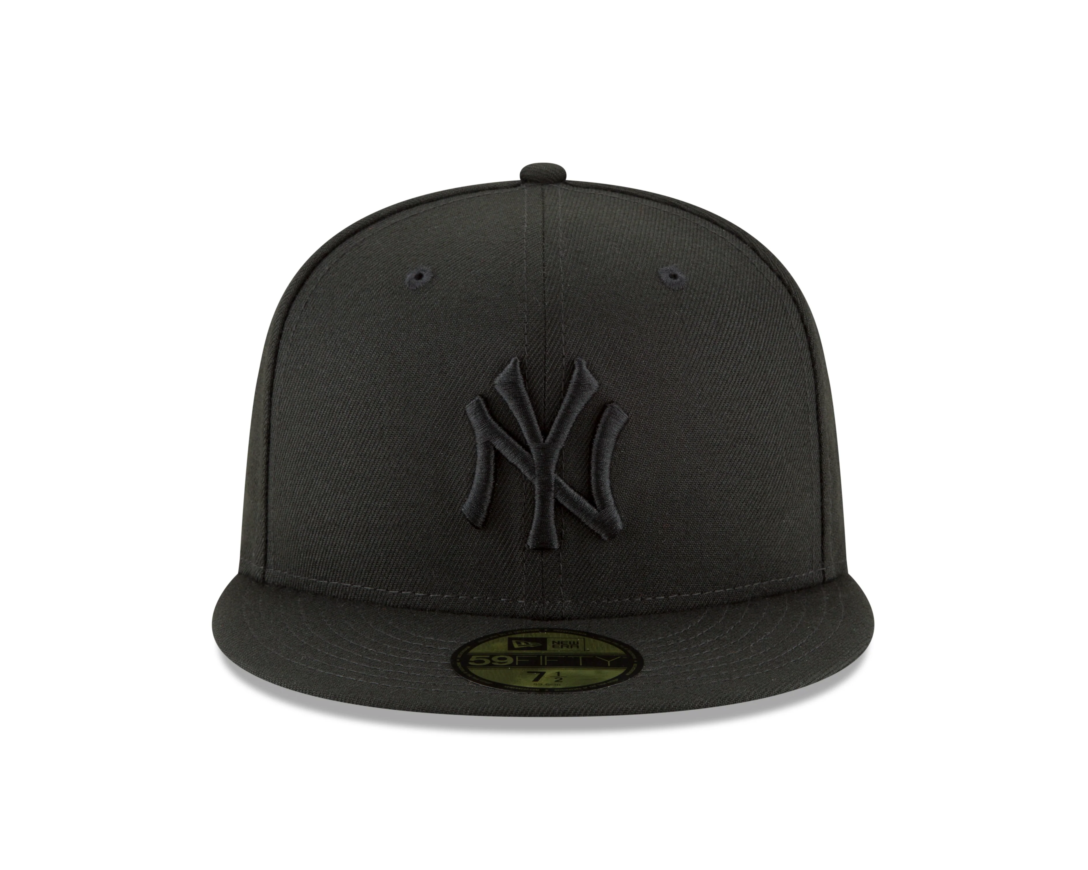 New York Yankees Black on Black 59fifty Fitted Hat - Image 2