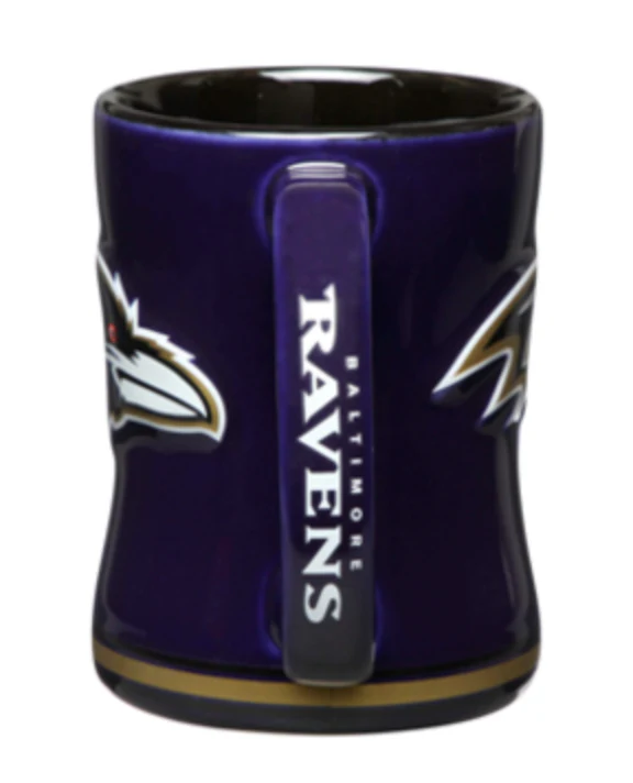 NFL Baltimore Ravens 14oz. Sculpted Relief Mug - Image 2