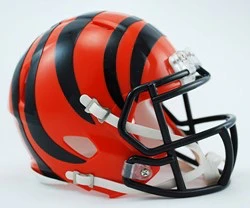 Cincinnati Bengals NFL Riddell Mini Alternate Speed Football Helmet