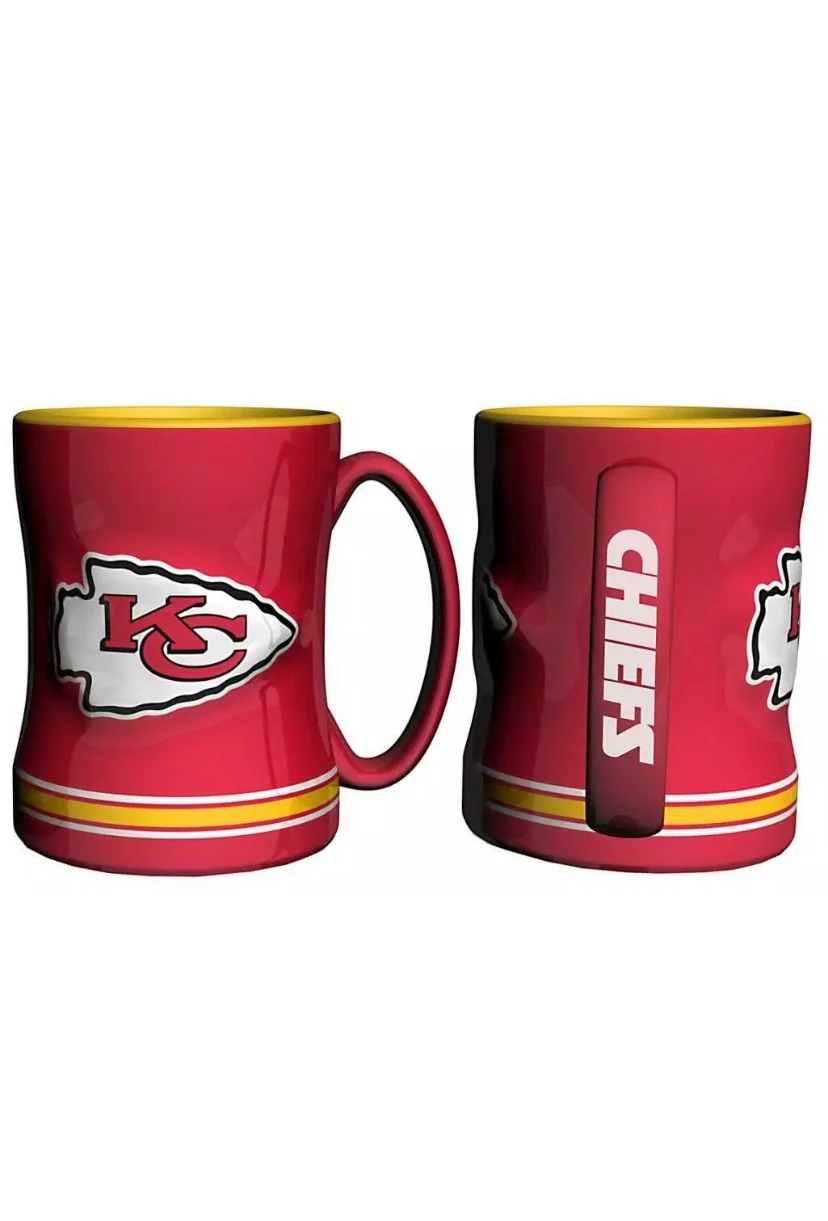 NFL Kansas City Chiefs 14oz. Sculpted Relief Mug - Image 3