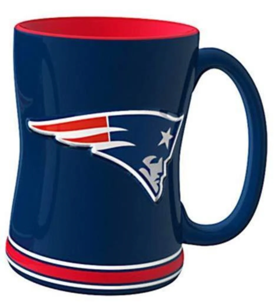 NFL New England Patriots 14oz. Sculpted Relief Mug - Image 2