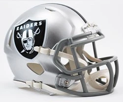 Las Vegas Raiders NFL Riddell Mini Alternate Speed Football Helmet