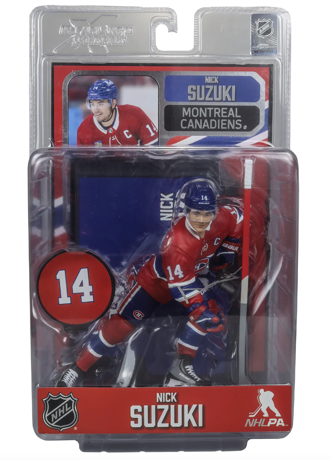 Nick Suzuki McFarlane NHL Sports Picks Figure - Montreal Canadians - Image 2