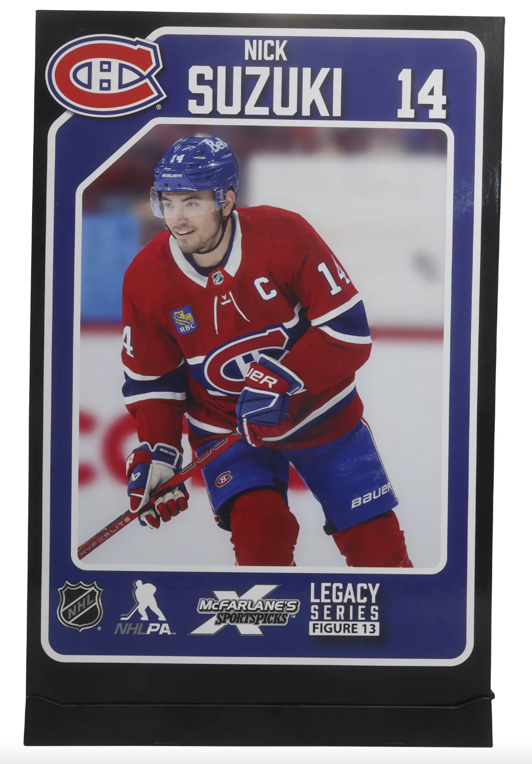 Nick Suzuki McFarlane NHL Sports Picks Figure - Montreal Canadians - White Jersey Chase - Image 5