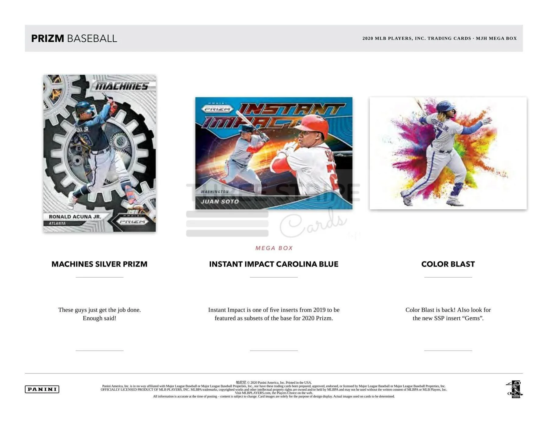 Panini Prizm 2020 Major League Baseball Mega Box - Image 4
