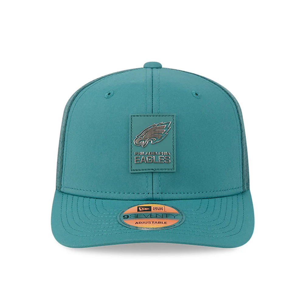 Philadelphia Eagles Green New Era 9Seventy 2025 NFL Sideline Performance Collection Snapback Adjustable Hat - Image 2