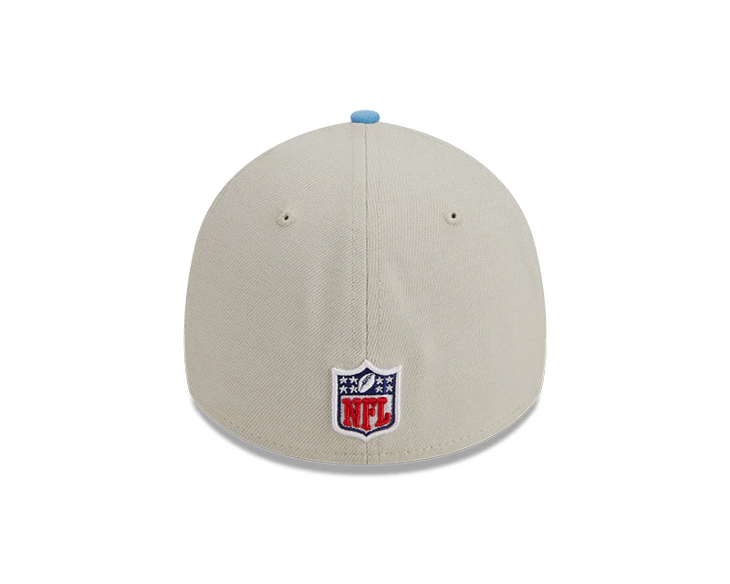 Philadelphia Eagles New Era 2023 Historic Sideline 39THIRTY Flex Hat - Cream/Green - Image 6