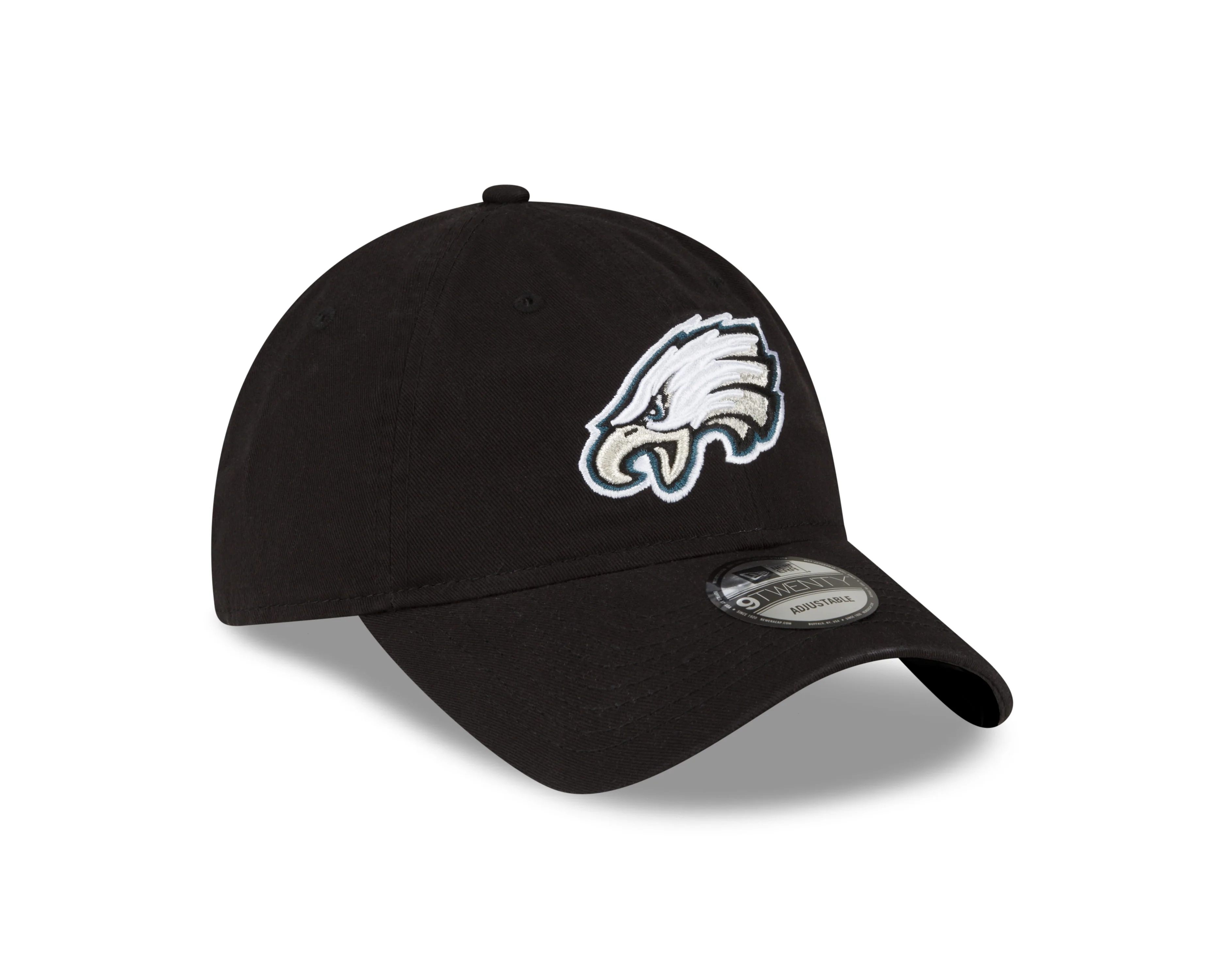 Philadelphia Eagles New Era 9Twenty Classic Adjustable Hat - Black - Image 3