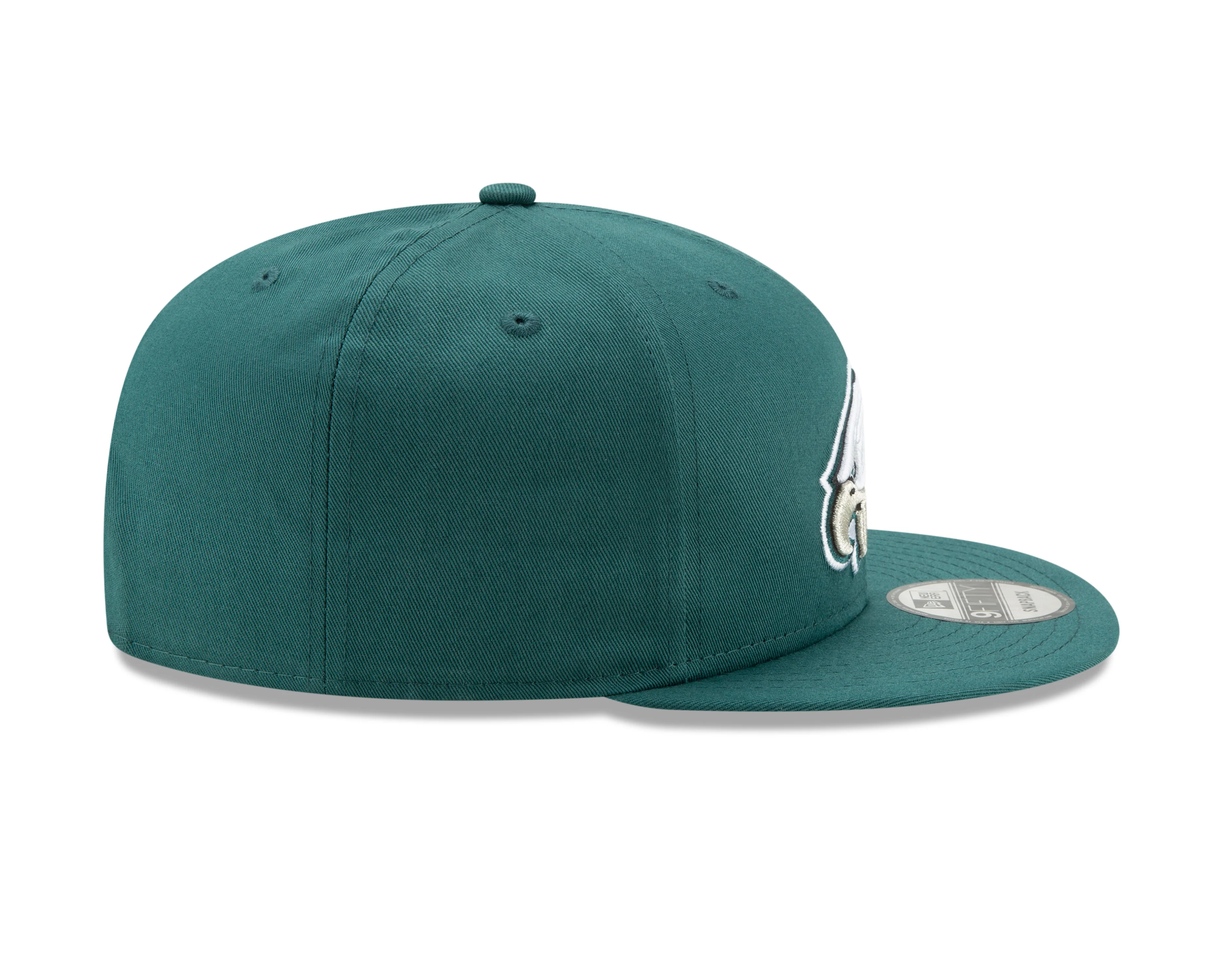 Philadelphia Eagles New Era NFL Basic 9FIFTY Adjustable Snapback Hat - Green - Image 6