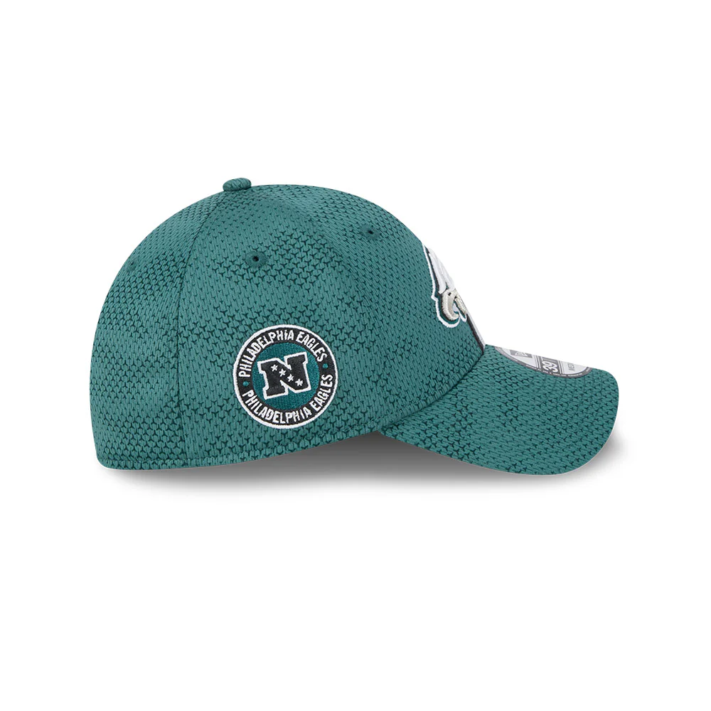 Philadelphia Eagles NFL 2024 Sideline New Era 39 Thirty Flex Hat - Green - Image 3
