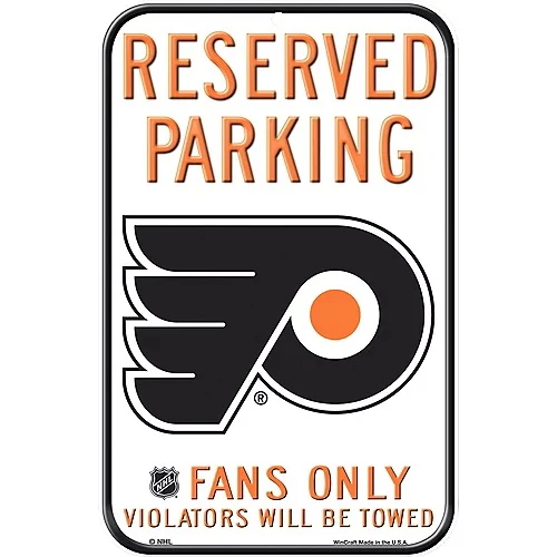 Philadelphia Flyers WinCraft Reserved Parking Fan Sign