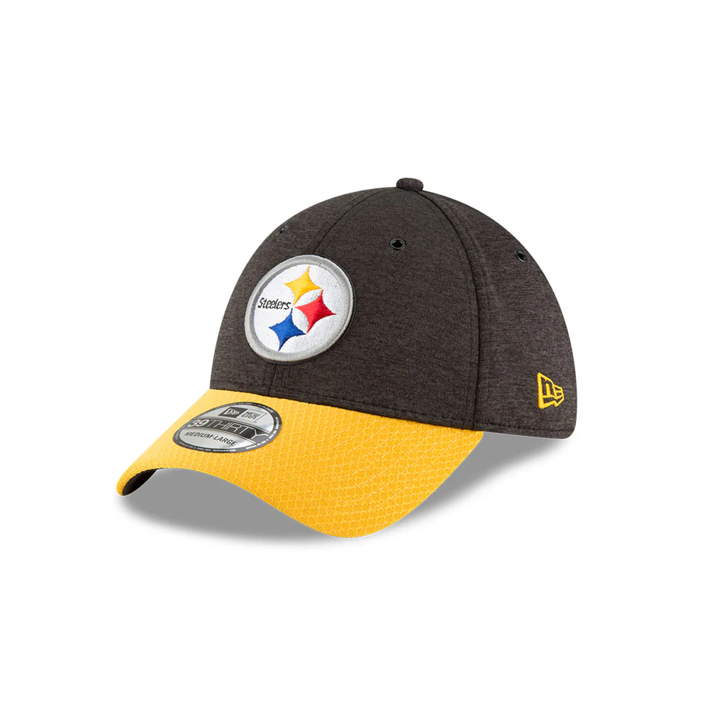 Pittsburgh Steelers New Era 2018 On Field Sideline Home 39Thirty Flex Fit Hat - Image 2