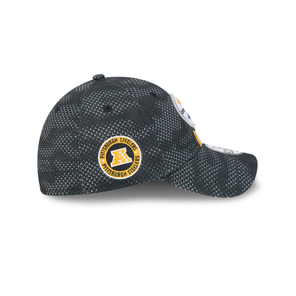 Pittsburgh Steelers NFL 2024 Sideline New Era 39 Thirty Flex Hat - Black - Image 3