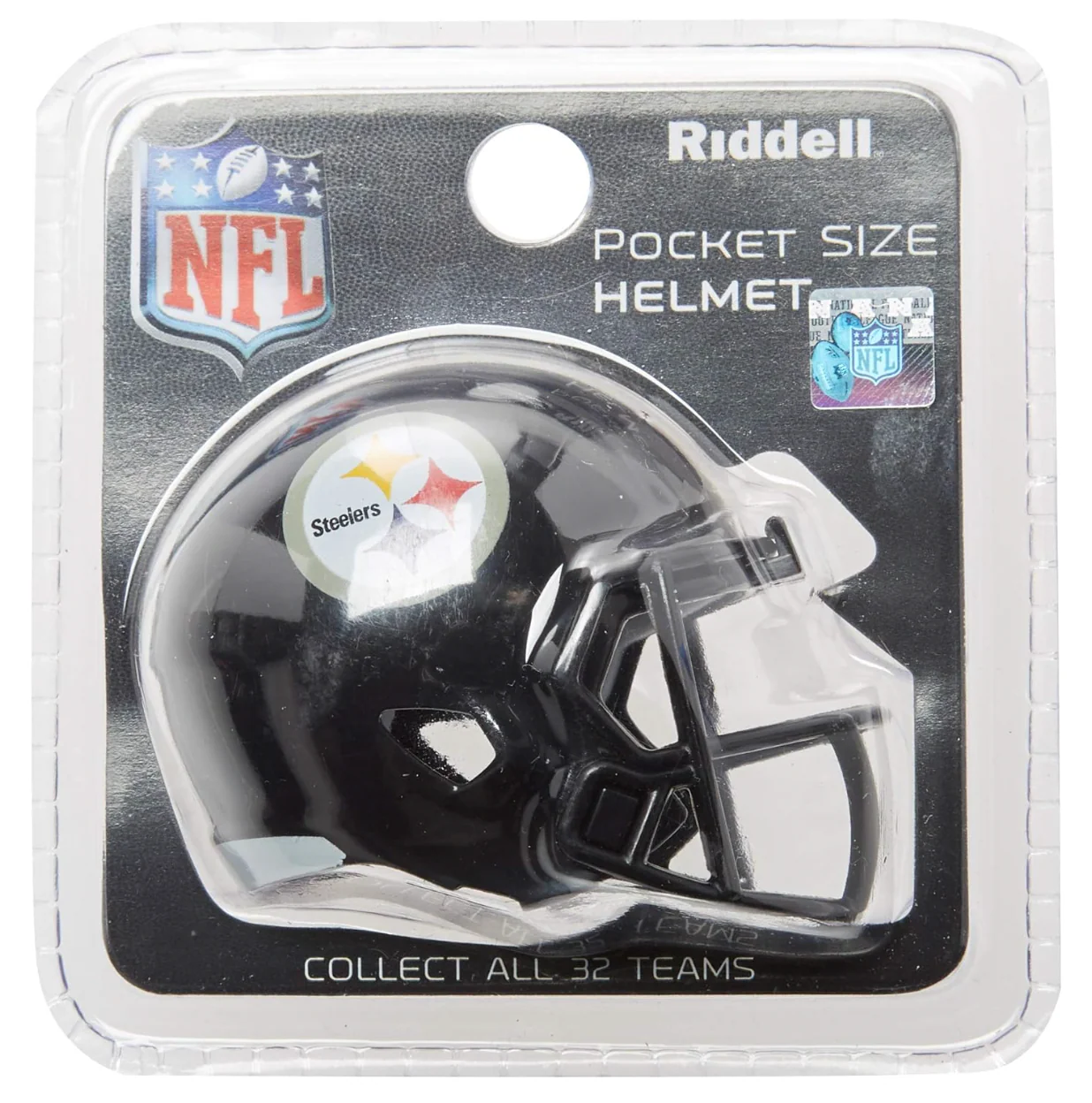 Pittsburgh Steelers NFL Riddell Speed Pocket PRO Micro/Pocket-Size/Mini Football Helmet - Image 2
